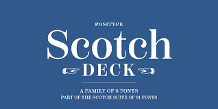 Font Scotch Deck